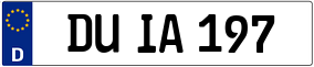 Trailer License Plate